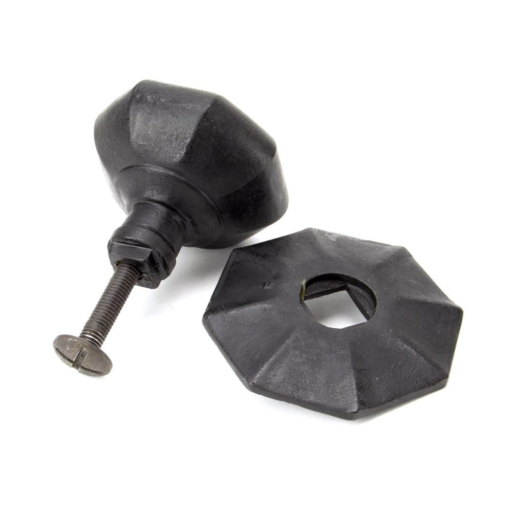 From The Anvil - External Beeswax Octagonal Centre Door Knob | Sku. 91498 | Trade Door Handles.
