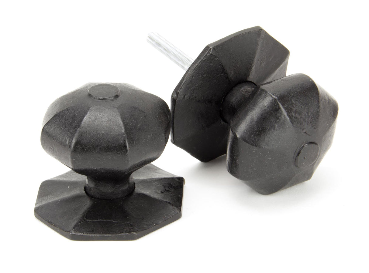 From The Anvil - External Beeswax Large Octagonal Mortice/Rim Knob Set | Sku. 91499 | Trade Door Handles.