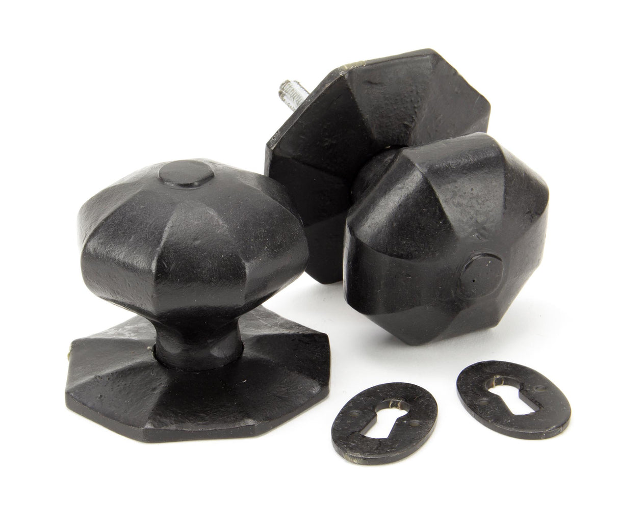 From The Anvil - External Beeswax Large Octagonal Mortice/Rim Knob Set | Sku. 91499 | Trade Door Handles.
