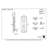 From The Anvil - External Beeswax 6" Universal Bolt | Sku. 91504 | Trade Door Handles.