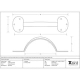 From The Anvil - External Beeswax 8" Bean D Handle | Sku. 91506 | Trade Door Handles.