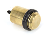From The Anvil - Aged Brass Floor Mounted Door Stop | Sku. 91514 | Trade Door Handles.