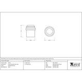 From The Anvil - Polished Chrome Floor Mounted Door Stop | Sku. 91515 | Trade Door Handles.
