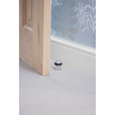 From The Anvil - Polished Nickel Floor Mounted Door Stop | Sku. 91516 | Trade Door Handles.