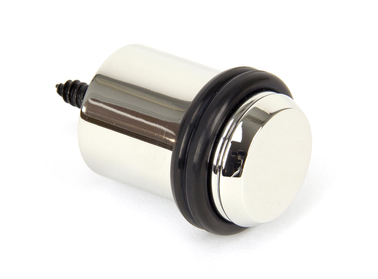 From The Anvil - Polished Nickel Floor Mounted Door Stop | Sku. 91516 | Trade Door Handles.