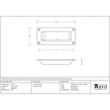 From The Anvil - Aged Brass Flush Handle | Sku. 91518 | Trade Door Handles.