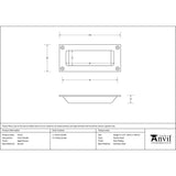 From The Anvil - Aged Bronze Flush Handle | Sku. 91521 | Trade Door Handles.