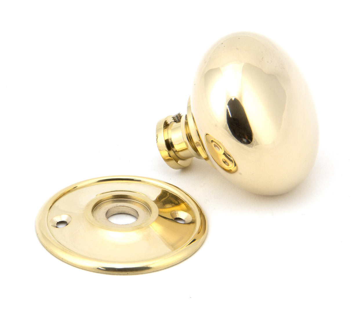 From The Anvil - Polished Brass 57mm Mushroom Mortice/Rim Knob Set | Sku. 91529 | Trade Door Handles.