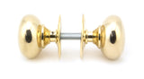 From The Anvil - Polished Brass 57mm Mushroom Mortice/Rim Knob Set | Sku. 91529 | Trade Door Handles.