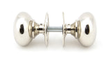 From The Anvil - Polished Nickel 57mm Mushroom Mortice/Rim Knob Set | Sku. 91530 | Trade Door Handles.