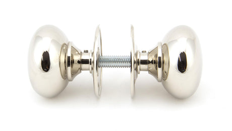 From The Anvil - Polished Nickel 57mm Mushroom Mortice/Rim Knob Set | Sku. 91530 | Trade Door Handles.