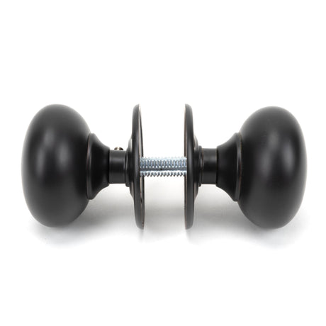From The Anvil - Aged Bronze 57mm Mushroom Mortice/Rim Knob Set | Sku. 91531 | Trade Door Handles.