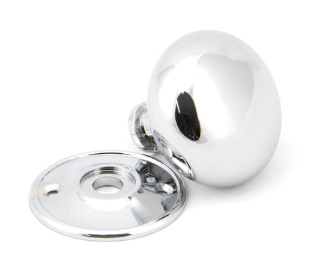 From The Anvil - Polished Chrome 57mm Mushroom Mortice/Rim Knob Set | Sku. 91532 | Trade Door Handles.