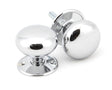 From The Anvil - Polished Chrome 57mm Mushroom Mortice/Rim Knob Set | Sku. 91532 | Trade Door Handles.