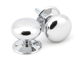 From The Anvil - Polished Chrome 57mm Mushroom Mortice/Rim Knob Set | Sku. 91532 | Trade Door Handles.