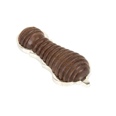 From The Anvil - Rosewood & Polished Nickel Beehive Escutcheon | Sku. 91534 | Trade Door Handles.