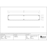 From The Anvil - Black 400mm Plain Fingerplate | Sku. 91760 | Trade Door Handles.