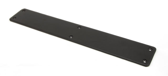 From The Anvil - Black 400mm Plain Fingerplate | Sku. 91760 | Trade Door Handles.