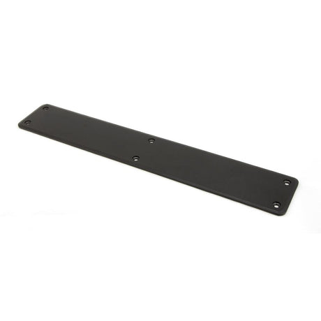 From The Anvil - Black 400mm Plain Fingerplate | Sku. 91760 | Trade Door Handles.