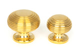 From The Anvil - Polished Brass Beehive Cabinet Knob 30mm | Sku. 91769 | Trade Door Handles.
