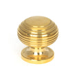 From The Anvil - Polished Brass Beehive Cabinet Knob 30mm | Sku. 91769 | Trade Door Handles.