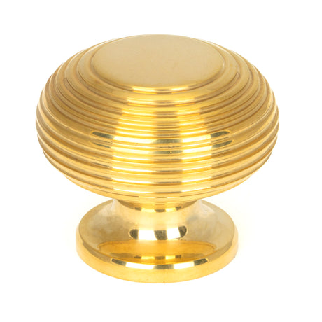 From The Anvil - Polished Brass Beehive Cabinet Knob 40mm | Sku. 91770 | Trade Door Handles.