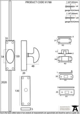 From The Anvil - Pewter Cremone Bolt | Sku. 91788 | Trade Door Handles.