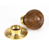 From The Anvil - Rosewood and PB Cottage Mortice/Rim Knob Set - Small | Sku. 91792 | Trade Door Handles.