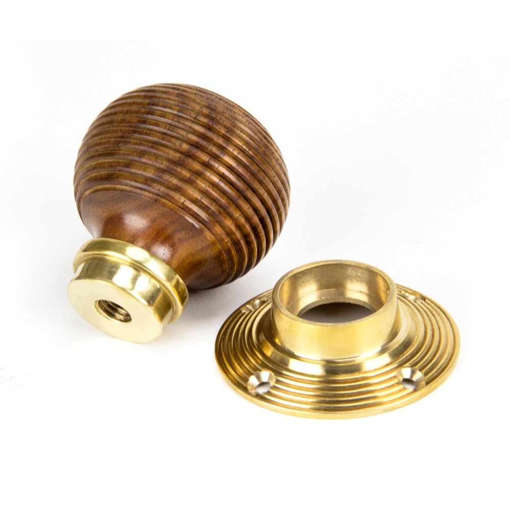 From The Anvil - Rosewood and PB Cottage Mortice/Rim Knob Set - Small | Sku. 91792 | Trade Door Handles.