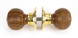 From The Anvil - Rosewood and PB Cottage Mortice/Rim Knob Set - Small | Sku. 91792 | Trade Door Handles.