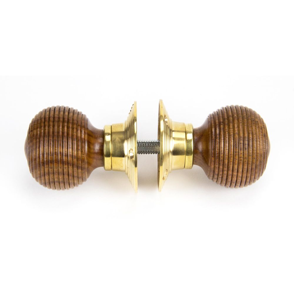 From The Anvil - Rosewood and PB Cottage Mortice/Rim Knob Set - Small | Sku. 91792 | Trade Door Handles.
