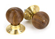 From The Anvil - Rosewood and PB Cottage Mortice/Rim Knob Set - Small | Sku. 91792 | Trade Door Handles.