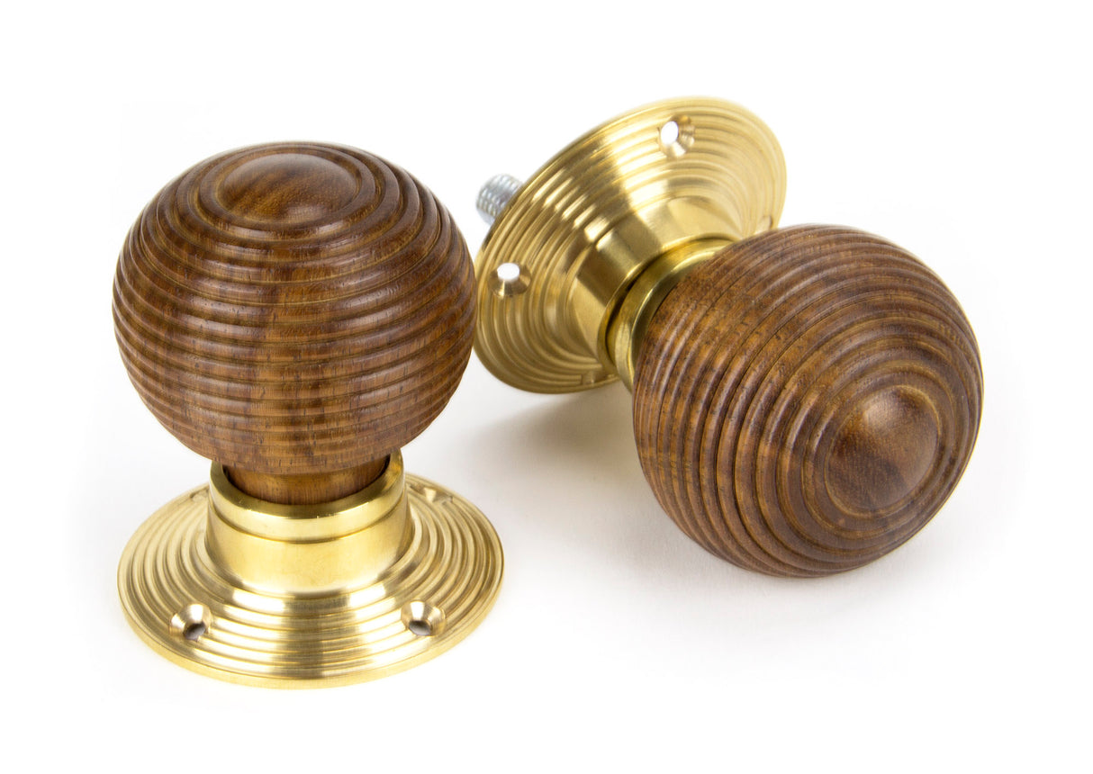 From The Anvil - Rosewood and PB Cottage Mortice/Rim Knob Set - Small | Sku. 91792 | Trade Door Handles.