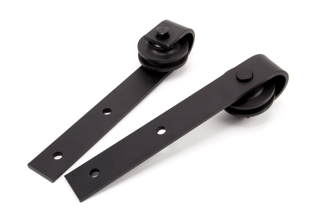 From The Anvil - 100kg Black Sliding Door Hardware Kit (2m Track) | Sku. 91793 | Trade Door Handles.