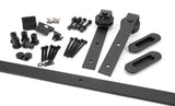 From The Anvil - 100kg Black Sliding Door Hardware Kit (2m Track) | Sku. 91793 | Trade Door Handles.