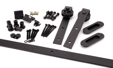 From The Anvil - 100kg Black Sliding Door Hardware Kit (3m Track) | Sku. 91794 | Trade Door Handles.
