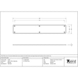 From The Anvil - Beeswax 400mm Plain Fingerplate | Sku. 91795 | Trade Door Handles.