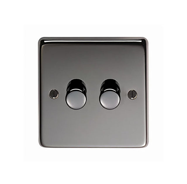 From The Anvil - BN Double LED Dimmer Switch | Sku. 91799 | Trade Door Handles.