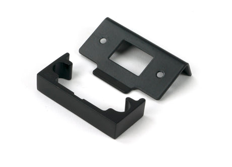From The Anvil - Black ½" Rebate Kit for Tubular Mortice Latch | Sku. 91824 | Trade Door Handles.