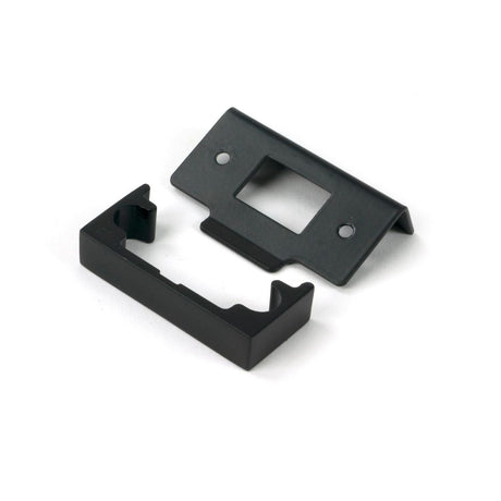 From The Anvil - Black ½" Rebate Kit for Tubular Mortice Latch | Sku. 91824 | Trade Door Handles.