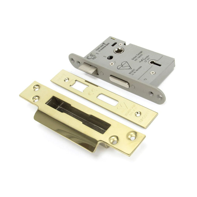 From The Anvil - PVD 3" Heavy Duty BS Sash Lock | Sku. 91827 | Trade Door Handles.