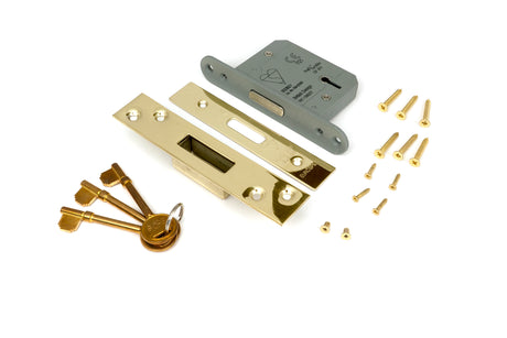 From The Anvil - PVD 2½" 5 Lever BS Deadlock | Sku. 91831 | Trade Door Handles.