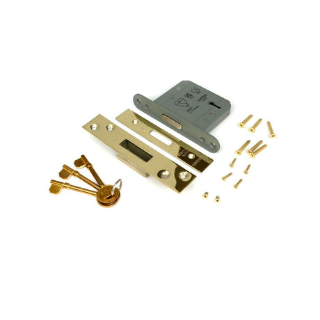 From The Anvil - PVD 3" 5 Lever BS Deadlock | Sku. 91832 | Trade Door Handles.