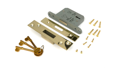 From The Anvil - PVD 2½" 5 Lever BS Deadlock KA | Sku. 91833 | Trade Door Handles.