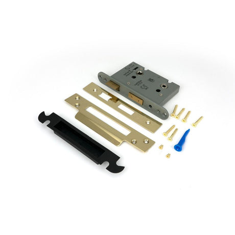 From The Anvil - PVD 3" Heavy Duty Bathroom Mortice Lock | Sku. 91836 | Trade Door Handles.