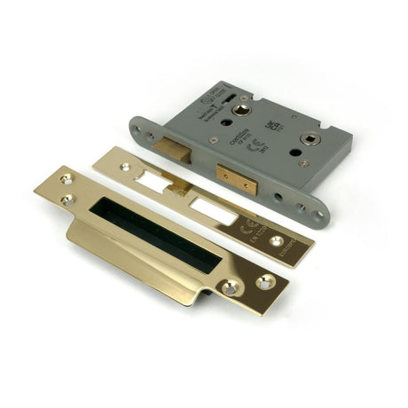 From The Anvil - PVD 3" Heavy Duty Bathroom Mortice Lock | Sku. 91836 | Trade Door Handles.