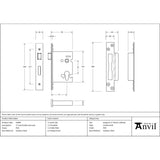 From The Anvil - PVD 3" Euro Profile Sash Lock | Sku. 91840 | Trade Door Handles.