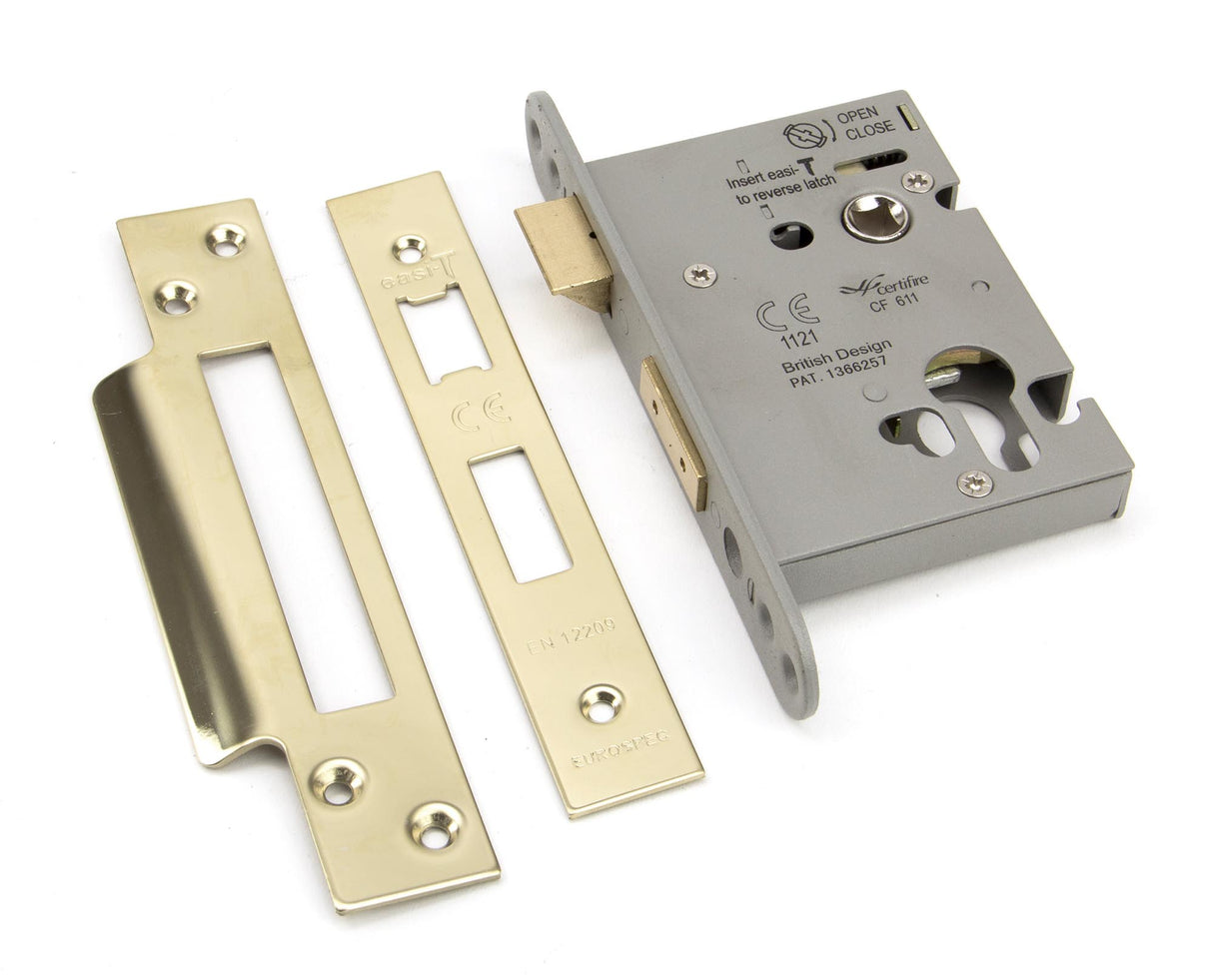 From The Anvil - PVD 3" Euro Profile Sash Lock | Sku. 91840 | Trade Door Handles.