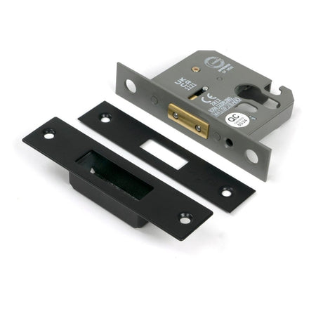 From The Anvil - Black 2½" Euro Profile Dead Lock | Sku. 91845 | Trade Door Handles.