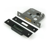From The Anvil - Black 3" Euro Profile Dead Lock | Sku. 91846 | Trade Door Handles.